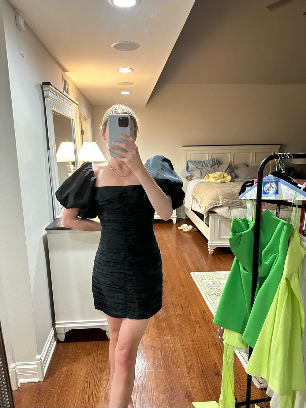 RHODE black mini dress size 8 - Picture 2 of 3
